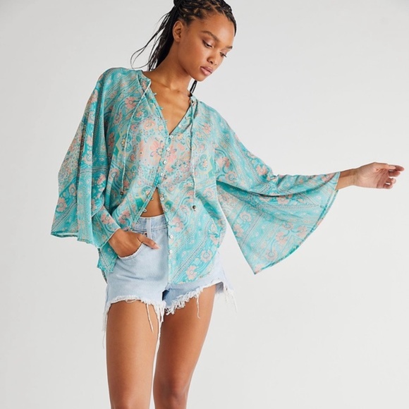 Spell Farrah Blouse ~ S  (100% ORGANIC Cotton!) - Picture 1 of 16